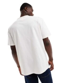 Tommy Jeans Badge Logo T-shirt In White For Men Ancient White -Tommy Hilfiger Store 206379401 4