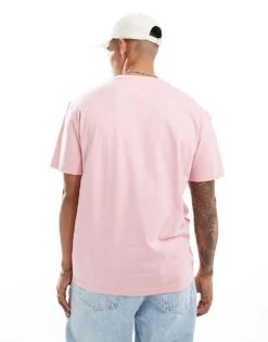 Tommy Jeans Linear Logo T-shirt In Pink For Unisex Ballet Pink -Tommy Hilfiger Store 206379424 4