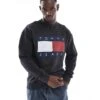 Tommy Jeans Large Flag Sweatshirt In Black For Unisex -Tommy Hilfiger Store 206379509 1 black