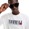 Tommy Jeans Large Logo T-shirt In White For Men -Tommy Hilfiger Store 206379555 1 white