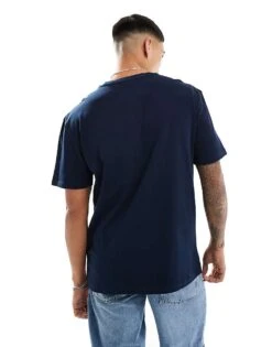 Tommy Jeans Vintage Outline T-shirt In Navy For Unisex Dark Night Navy -Tommy Hilfiger Store 206379652 3