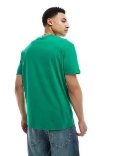 Tommy Jeans Small Logo T-shirt In Green For Men Green Malachite -Tommy Hilfiger Store 206379730 3