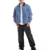 Tommy Jeans Reversible Denim Coach Jacket In Mid Wash For Men Denim Medium -Tommy Hilfiger Store 206379740 1 denimmedium