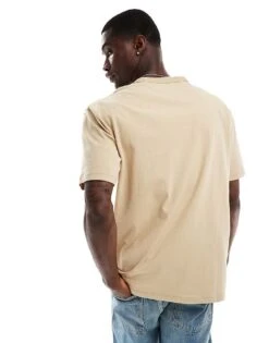 Tommy Jeans Badge Logo T-shirt In Beige For Men Gentle Gold -Tommy Hilfiger Store 206379749 4
