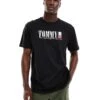 Tommy Jeans Large Logo T-shirt In Black For Men -Tommy Hilfiger Store 206379833 1 black