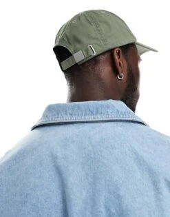 Tommy Jeans Vintage Flag Cap In Washed Green For Men Washed Army -Tommy Hilfiger Store 206379841 3