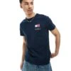 Tommy Jeans Slim Essential Flag T-shirt In Navy Blue For Men -Tommy Hilfiger Store 206379876 1 navy
