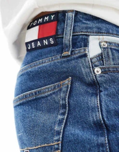 Tommy Jeans Ryan Regular Straight Jeans In Mid Wash With Flag Detail For Men Denim Medium -Tommy Hilfiger Store 206379987 5