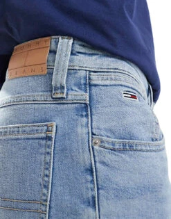 Tommy Jeans Ronnie Denim Shorts In Light Wash For Men Denim Light -Tommy Hilfiger Store 206380155 3