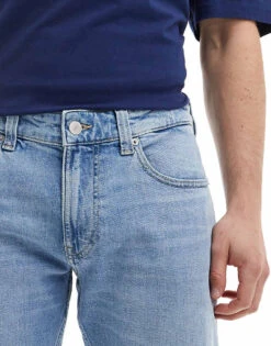 Tommy Jeans Ronnie Denim Shorts In Light Wash For Men Denim Light -Tommy Hilfiger Store 206380155 5