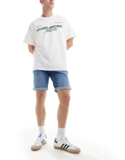 Tommy Jeans Scanton Slim Denim Shorts In Mid Wash For Men Denim Medium -Tommy Hilfiger Store 206380190 1 denimmedium 1