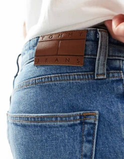 Tommy Jeans Scanton Slim Denim Shorts In Mid Wash For Men Denim Medium -Tommy Hilfiger Store 206380190 5