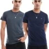 Tommy Jeans 2 Pack Slim Logo T-shirts In Grey And Navy For Men New Charcoal -Tommy Hilfiger Store 206380259 1 newcharcoal