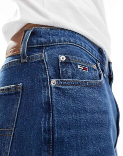 Tommy Jeans Isaac Tapered Jeans In Dark Wash For Men Denim Dark -Tommy Hilfiger Store 206380391 3