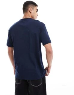 Tommy Jeans Badge Logo Pocket T-shirt In Navy For Men -Tommy Hilfiger Store 206380543 4