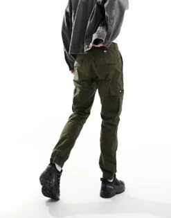 Tommy Jeans Ethan Cargo Pants In Dark Khaki For Men Fatigue Green -Tommy Hilfiger Store 206380581 5