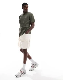 Tommy Jeans Classic Linear Back Print T-shirt In Green For Men Fatigue Green -Tommy Hilfiger Store 206380630 4