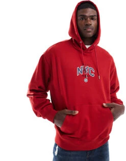 Tommy Jeans Game Day Logo Hoodie In Red For Men Arizona Red -Tommy Hilfiger Store 206858704 1 arizonared 1