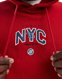 Tommy Jeans Game Day Logo Hoodie In Red For Men Arizona Red -Tommy Hilfiger Store 206858704 2