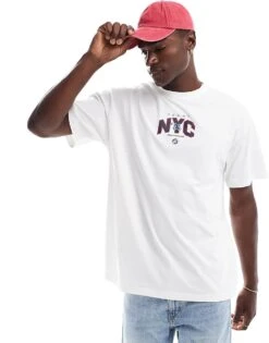 Tommy Jeans Game Day Oversized T-shirt In White For Men Ecru -Tommy Hilfiger Store 206858801 1 ecru 1