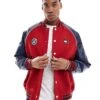 Tommy Jeans Game Day Varsity Jacket In Red And Blue For Men Arizona Red -Tommy Hilfiger Store 206858802 1 arizonared