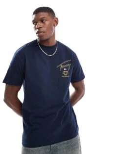 Tommy Jeans City Signature Back Print T-shirt In Navy For Men Dark Night Navy -Tommy Hilfiger Store 206858815 4