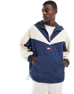 Tommy Jeans Game Day Pullover Jacket In Navy For Men Dark Ink -Tommy Hilfiger Store 206858875 4