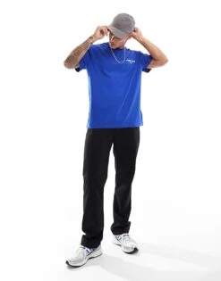 Tommy Jeans Classic Linear Back Print T-shirt In Blue For Men Bright Blue -Tommy Hilfiger Store 206858898 3