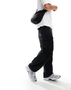 Tommy Jeans Aiden Ripstop Cargo Trousers In Black For Men -Tommy Hilfiger Store 206858904 4