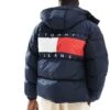 Tommy Jeans Alaska Puffer Jacket With Back Flag Graphic In Navy For Men Dark Night Navy -Tommy Hilfiger Store 206858922 1 darknightnavy