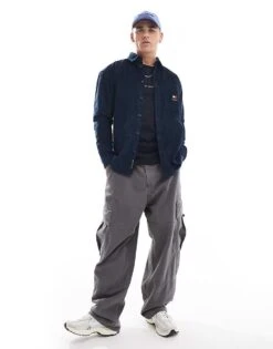 Tommy Jeans Chunky Cord Shirt In Navy For Men Dark Night Navy -Tommy Hilfiger Store 206858970 4