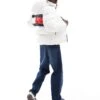 Tommy Jeans Alaska Puffer Jacket With Back Flag Graphic In White For Men -Tommy Hilfiger Store 206859035 1 white