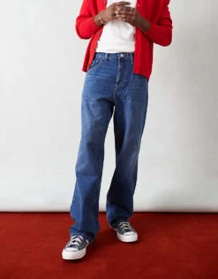 Tommy Jeans Aiden Baggy Jeans In Dark Wash For Men Denim Dark -Tommy Hilfiger Store 206859075 4