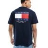 Tommy Jeans Flag Logo Back Print T-shirt In Navy For Men Dark Night Navy -Tommy Hilfiger Store 206859081 1 darknightnavy