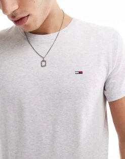 Tommy Jeans 2 Pack Slim Flag Logo T-shirts In Grey And Navy For Men Grey/navy -Tommy Hilfiger Store 206859252 3