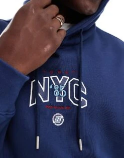 Tommy Jeans Game Day Logo Hoodie In Navy For Men Dark Ink -Tommy Hilfiger Store 206859261 2