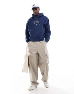 Tommy Jeans Game Day Logo Hoodie In Navy For Men Dark Ink -Tommy Hilfiger Store 206859261 3