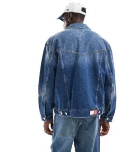 Tommy Jeans Game Day Denim Jacket In Indigo Wash For Men -Tommy Hilfiger Store 206859270 4