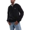 Tommy Jeans 1/4 Zip Badge Jumper In Black For Men Black Melange -Tommy Hilfiger Store 206859318 1 blackmelange
