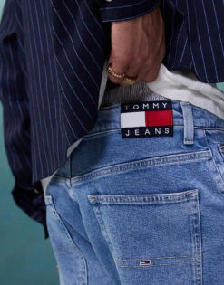 Tommy Jeans Aiden Baggy Jeans In Light Wash For Men Denim Light -Tommy Hilfiger Store 206859339 2