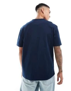 Tommy Jeans Regular Badge Logo T-shirt In Navy For Men Dark Night Navy -Tommy Hilfiger Store 206859622 4