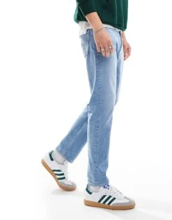 Tommy Jeans Regular Tapered Dad Jeans In Mid Wash For Men Denim Light -Tommy Hilfiger Store 206859646 3