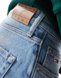 Tommy Jeans Regular Tapered Dad Jeans In Mid Wash For Men Denim Light -Tommy Hilfiger Store 206859646 5