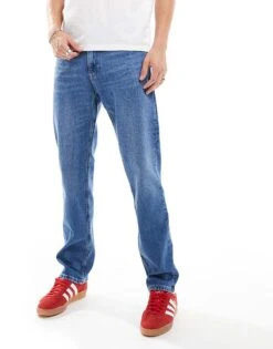 Tommy Jeans Ryan Regular Straight Jeans In Mid Wash For Men Denim Medium -Tommy Hilfiger Store 206859659 3