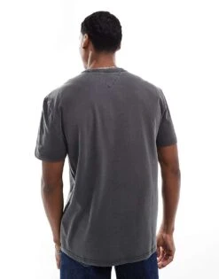 Tommy Jeans Varsity Logo T-shirt In Washed Grey For Unisex Black -Tommy Hilfiger Store 206859660 3