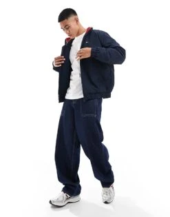 Tommy Jeans Essential Jacket In Navy For Men Dark Night Navy