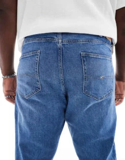 Tommy Jeans Plus Ryan Regular Straight Jeans In Mid Wash For Men Denim Medium -Tommy Hilfiger Store 206859823 4