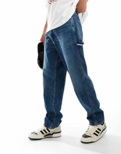 Tommy Jeans Skater Carpenter Jeans In Dark Denim For Men Denim Dark -Tommy Hilfiger Store 206859862 3