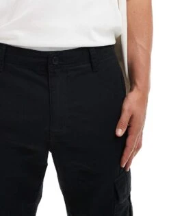 Tommy Jeans Ryan Ripstop Cargo Trousers In Black For Men -Tommy Hilfiger Store 206859901 3