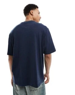 Tommy Jeans Large Flag Logo T-shirt In Navy For Unisex -Tommy Hilfiger Store 206859936 3